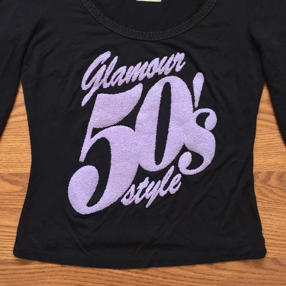 Dolce & Gabbana • Beaded "50's" Long Sleeve Tee - Picture 6 of 9